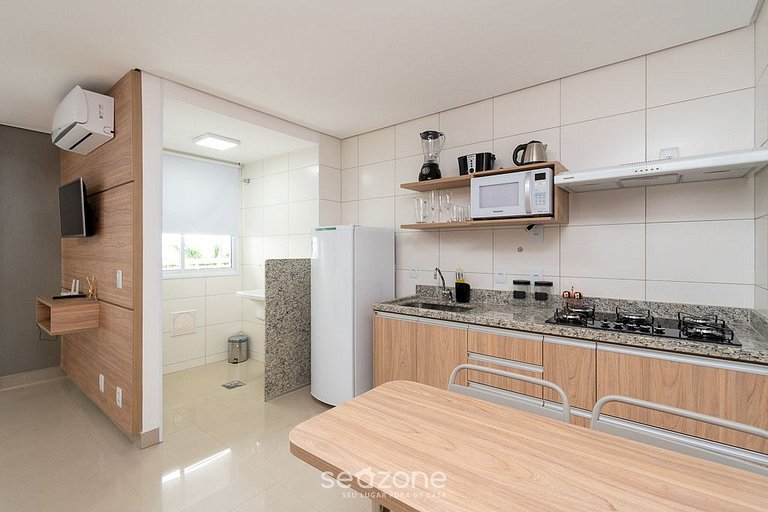 TH608 Charmoso Studio no 6 andar no Setor Bueno - Completo