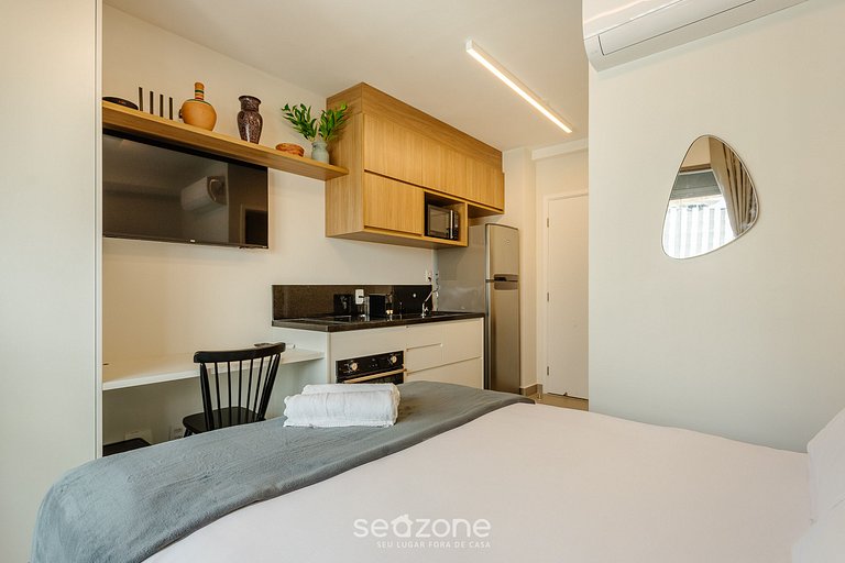 Estudio en cond c/ piscina en República/SP THK1902