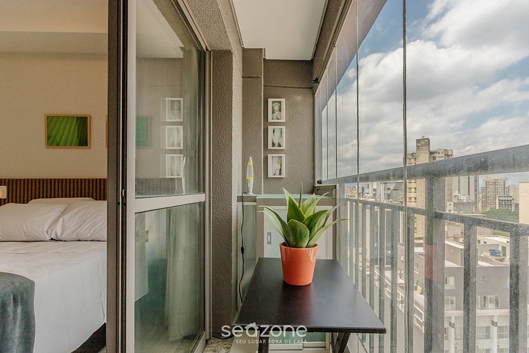 Estudio en cond c/ piscina en República/SP THK1902