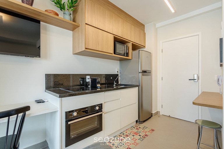 Estudio en cond c/ piscina en República/SP THK1902