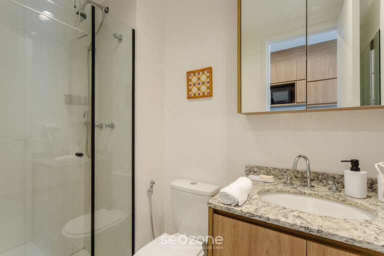 Estúdio em cond c/ piscina em República/SP THK1902