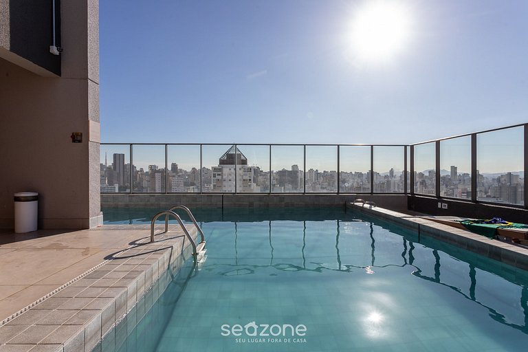 THK - Prédio c/ piscina no Bairro República em SP