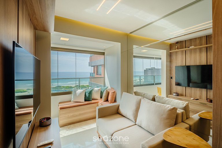 Hermoso apto c/ vista al mar y piscina SOA0909