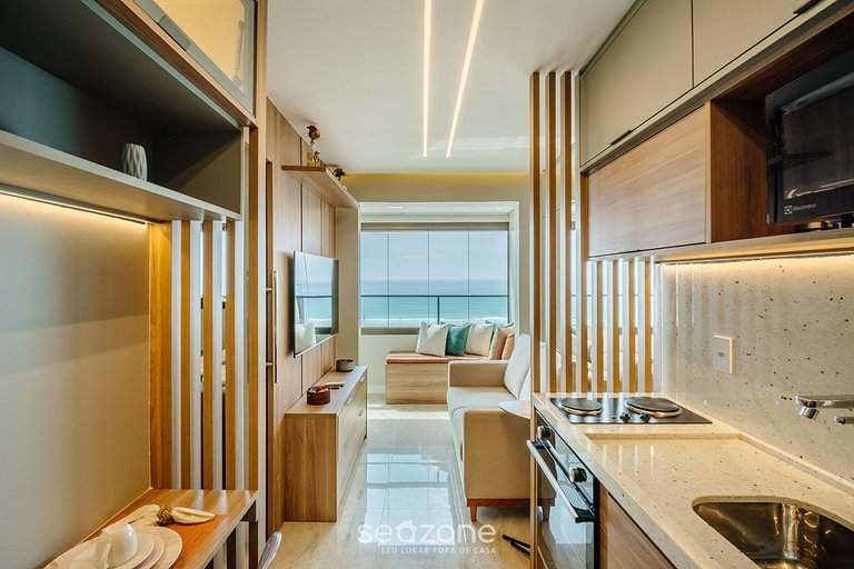 Lindo Apto Vista Mar c/ Piscina SOA0909