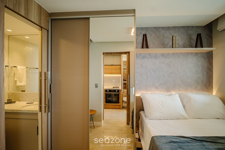 Hermoso apto c/ vista al mar y piscina SOA0909