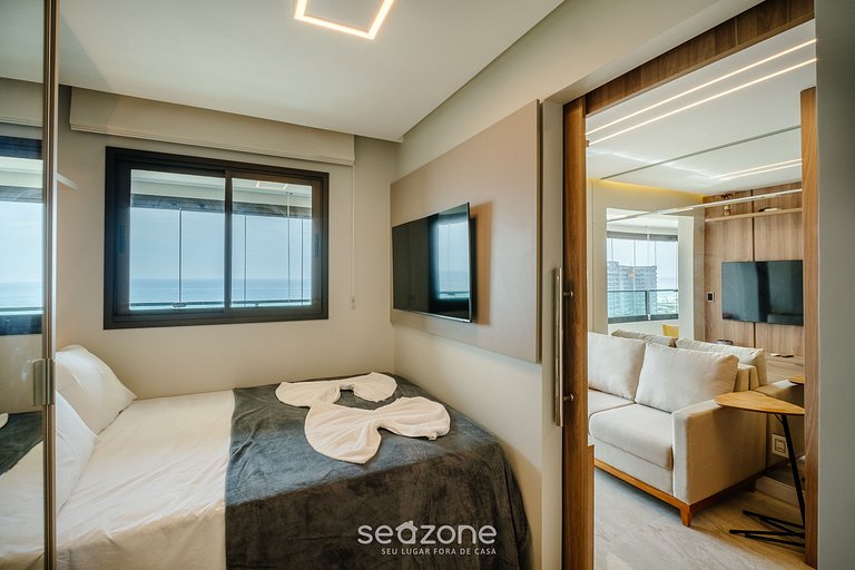 Hermoso apto c/ vista al mar y piscina SOA0909