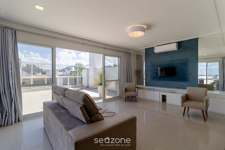 Apartamento c/ Churrasqueira 160m da Praia RGL0304