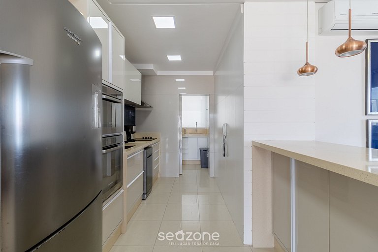 Apartamento c/ Churrasqueira 160m da Praia RGL0304