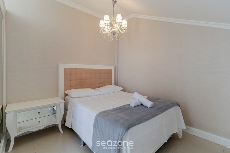 Apartamento c/ Churrasqueira 160m da Praia RGL0304