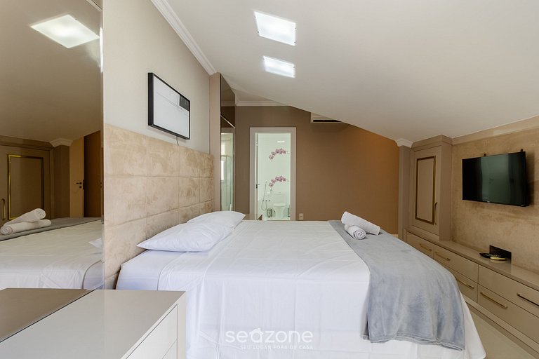 Apartamento c/ Churrasqueira 160m da Praia RGL0304