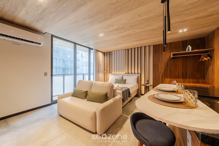 Belo Estúdio c/ Piscina na Orla NWT0807