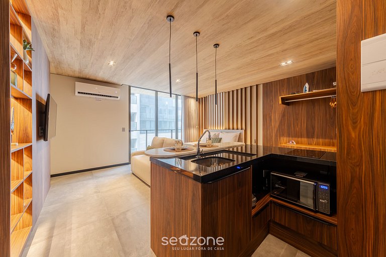 Hermoso estudio con piscina frente al mar NWT0807