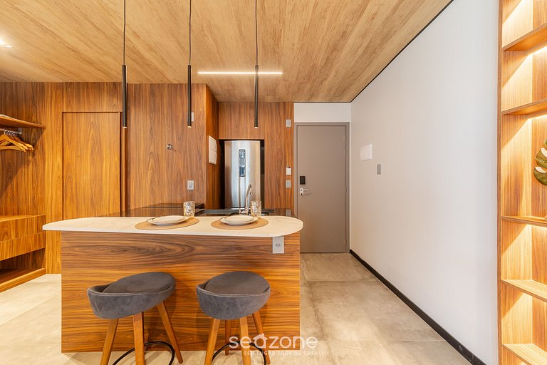 Hermoso estudio con piscina frente al mar NWT0807