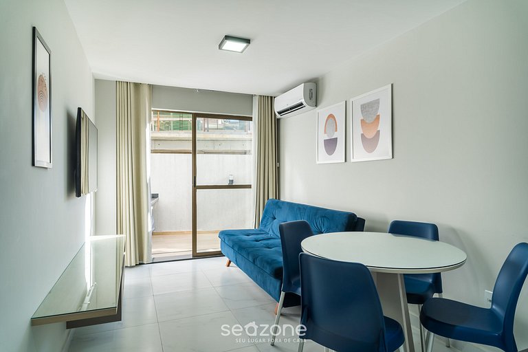 Apto a 2 min da Praia em cond. c/ piscina PTA0104