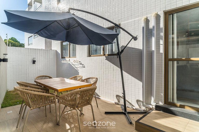 Apto a 2 min da Praia em cond. c/ piscina PTA0104