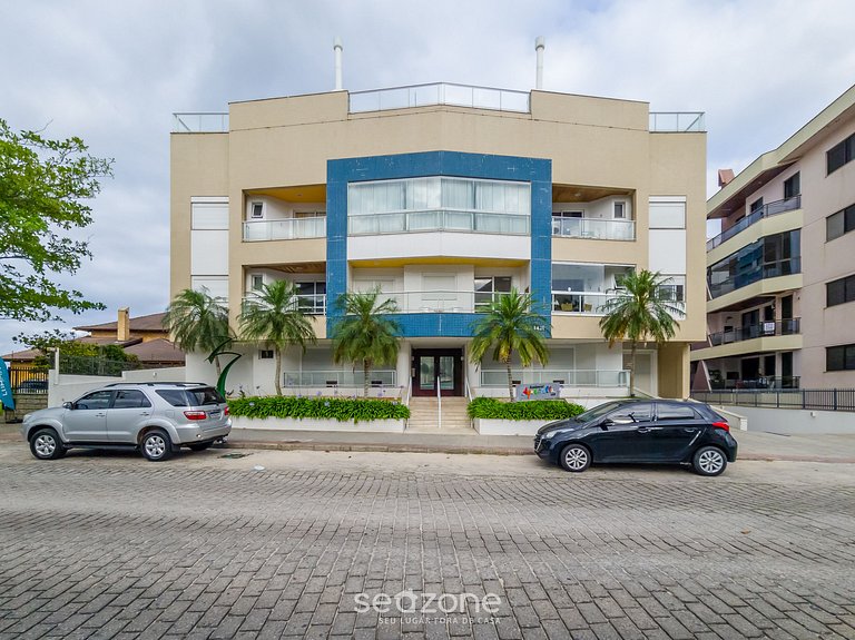 Apartamento Pé na Areia con barbacoa EAR0411