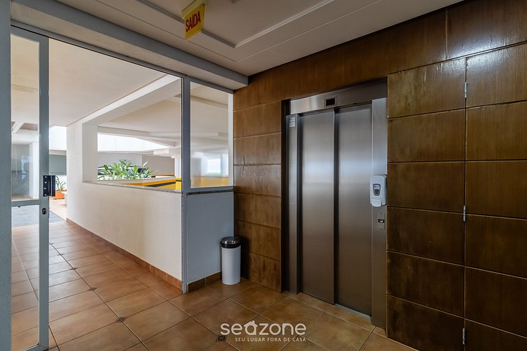 Apartamento Pé na Areia con barbacoa EAR0411