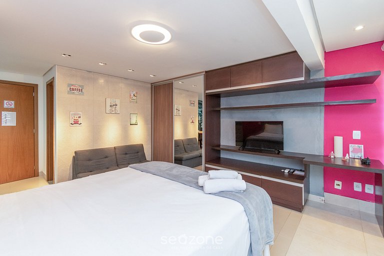 TH1804 Flat completo e mobiliado no Ed The Expression