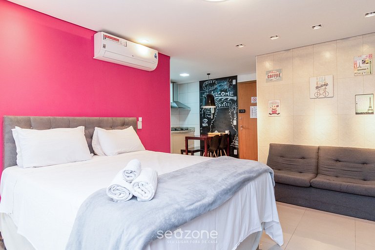 TH1804 Flat completo e mobiliado no Ed The Expression