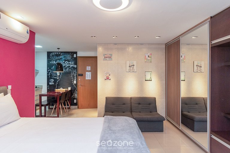 TH1804 Flat completo e mobiliado no Ed The Expression