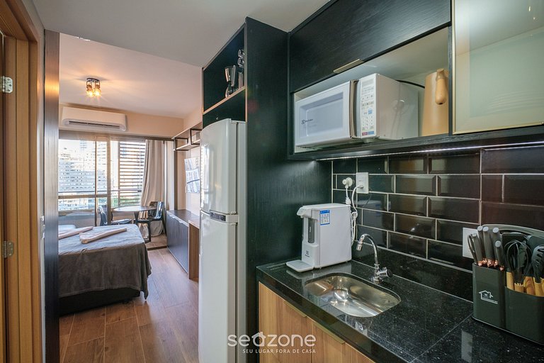 Estudio en Edificio con Piscina en Barra EUB1602