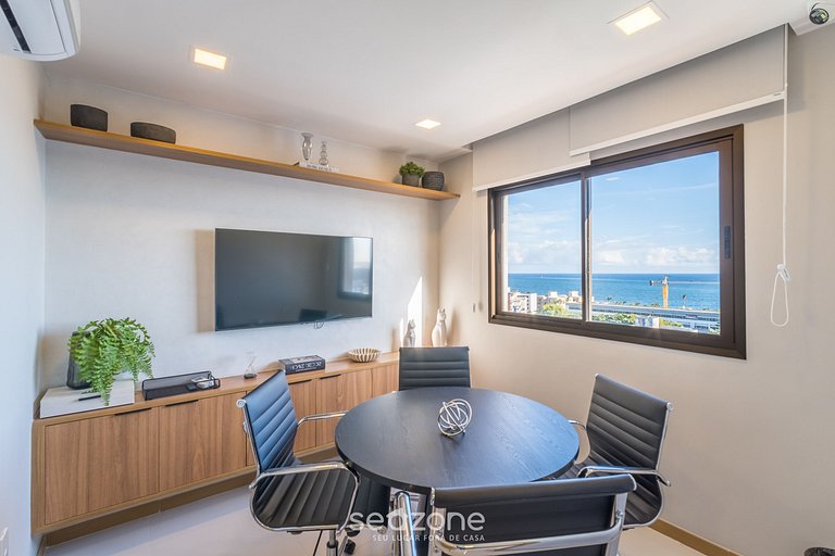 Studio em Cond. c/ piscina a 290m do Mar - HOA0704