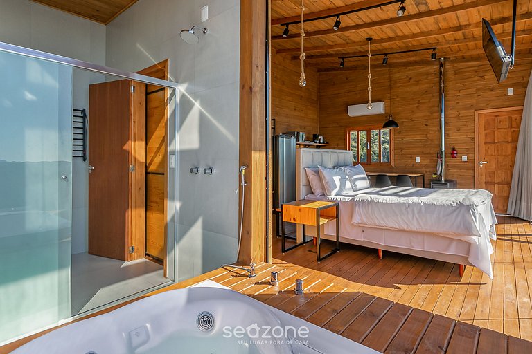 Encantadora cabaña en la montaña c/jacuzzi VST014