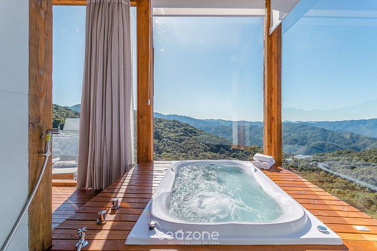 Cabana acolhedora c/jacuzzi na serra VST015