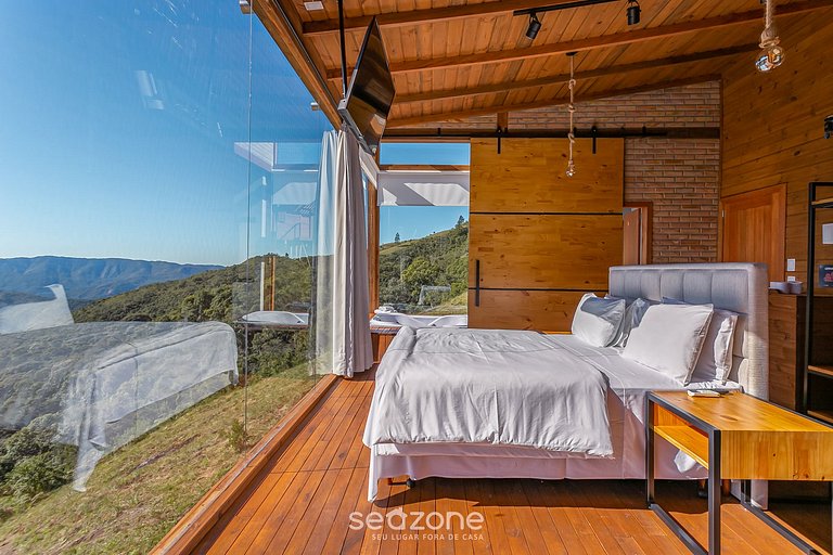 Acogedora cabaña c/jacuzzi en las montañas VST015