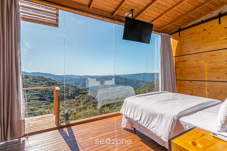 Cabana acolhedora c/jacuzzi na serra VST015