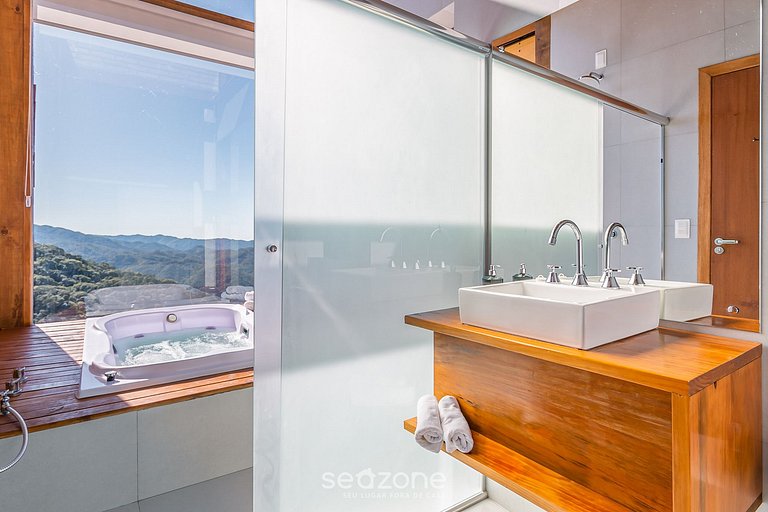 Cabana acolhedora c/jacuzzi na serra VST015