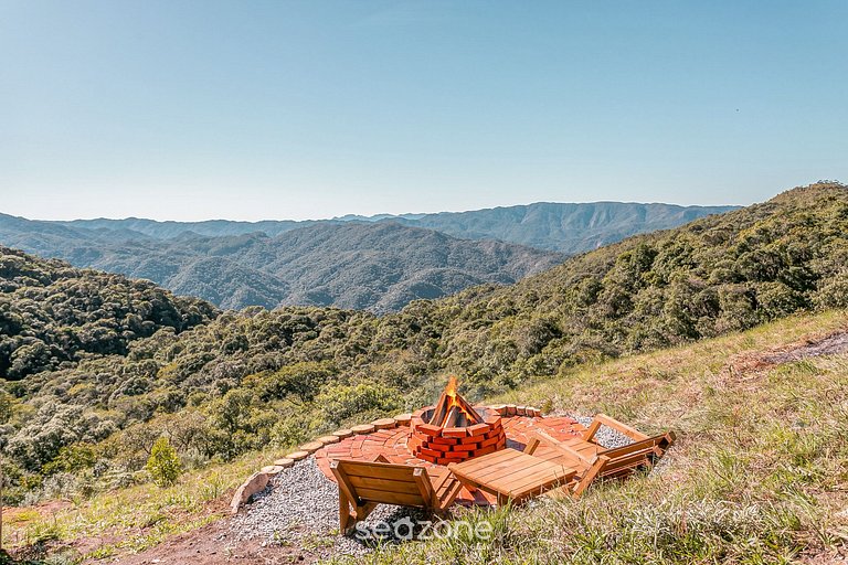 Cabana acolhedora c/jacuzzi na serra VST015