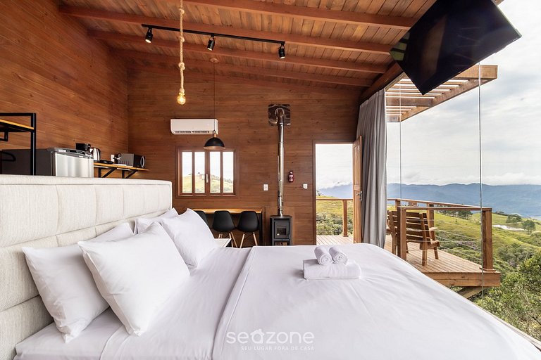 Cabaña con Vista a la Sierra en Anitápolis VST032