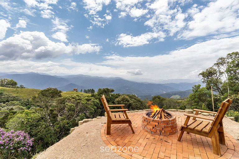 Cabaña con Vista a la Sierra en Anitápolis VST032