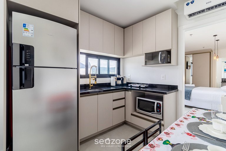 Apto 2D c/piscina y gimn. 280m playa MHF1909