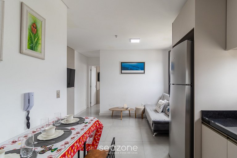 Apto 2D c/piscina y gimn. 280m playa MHF1909