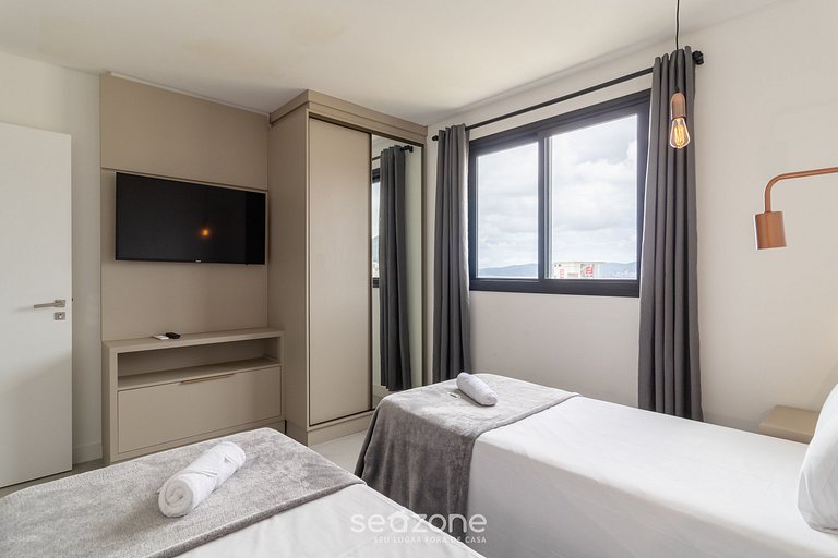 Apto 2D c/piscina y gimn. 280m playa MHF1909