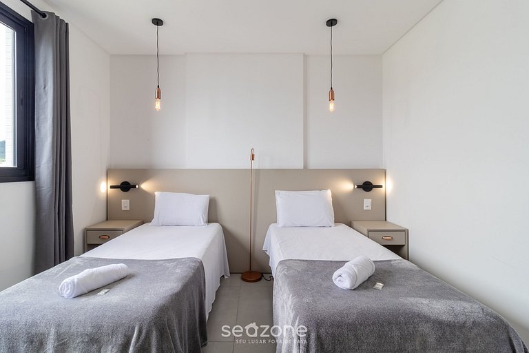 Apto 2D c/piscina y gimn. 280m playa MHF1909