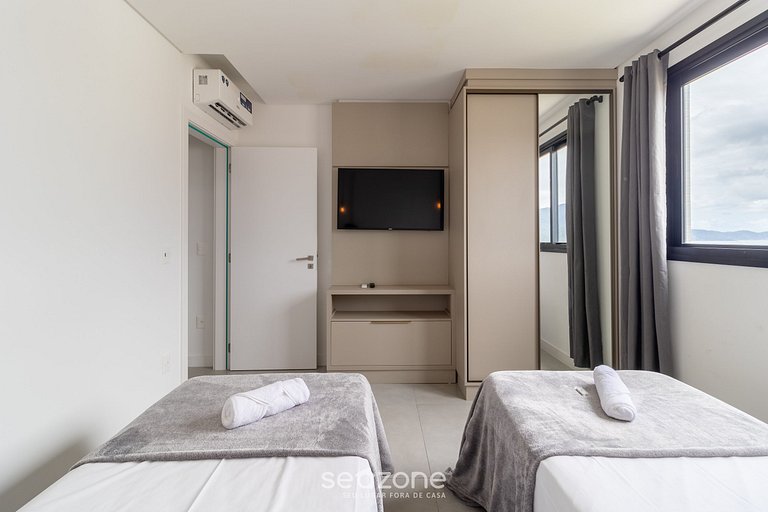 Apto 2Q c/ piscina e acad. 280m da Praia MHF1909