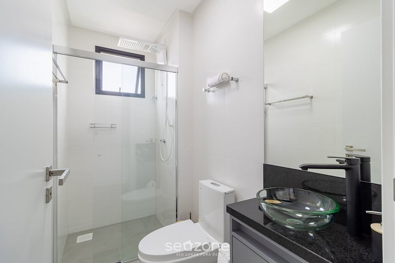 Apto 2Q c/ piscina e acad. 280m da Praia MHF1909