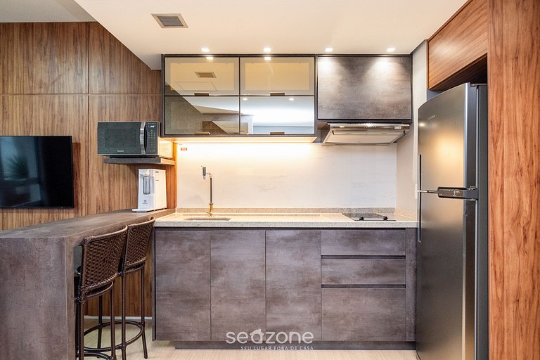 Apto Equipado em cond. com academia - BLS0355