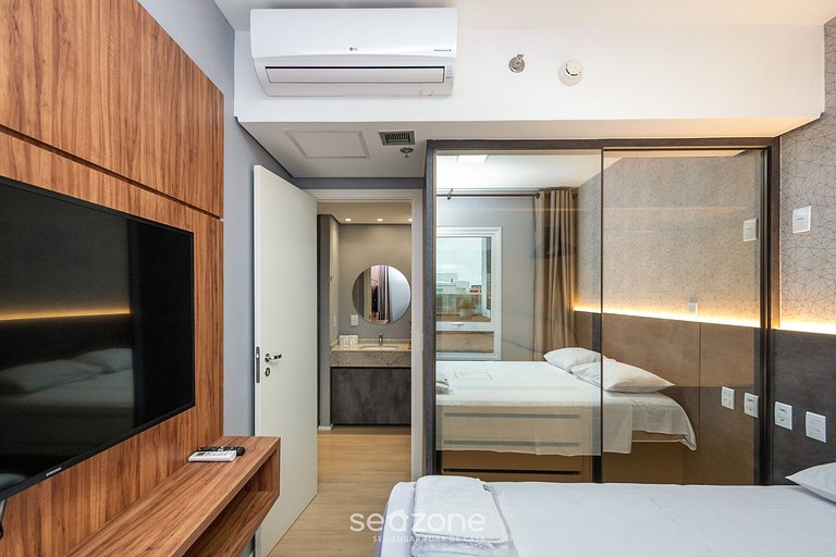 Apto Equipado em cond. com academia - BLS0355