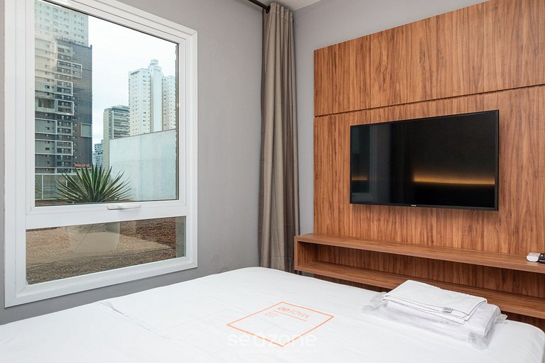 Depto equipado en cond. c/ gimnasio - BLS0355