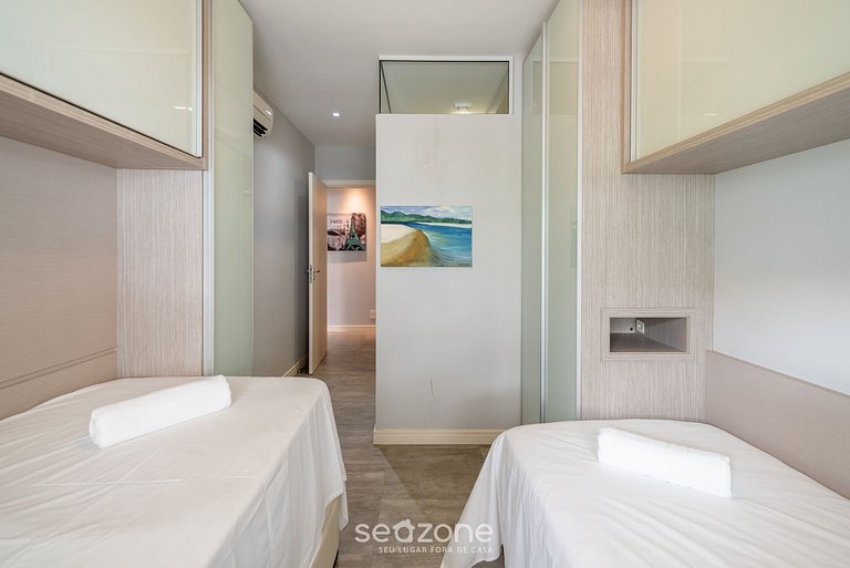 Apto em Resort c/ Academia 200m da Praia MHE0114