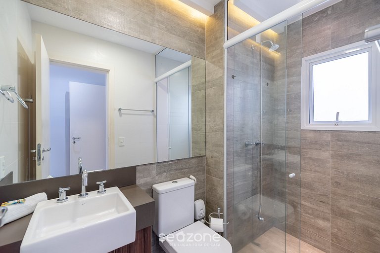 Apto em Resort c/ Academia 200m da Praia MHE0114