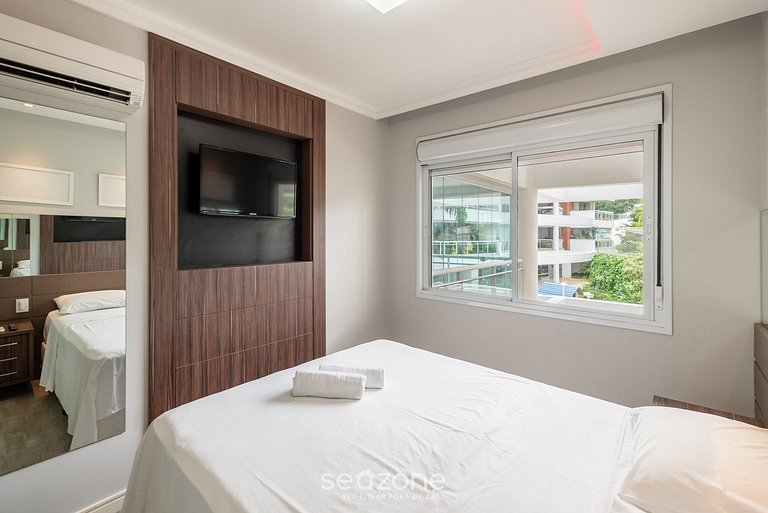 Apto em Resort c/ Academia 200m da Praia MHE0114