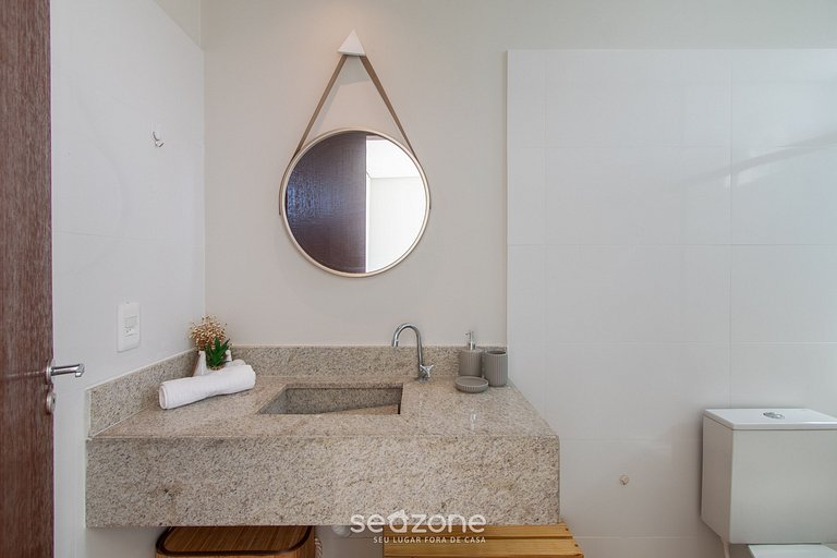 Apt c/ piscina 2Qtos prox a praia em Mutá RFM0007