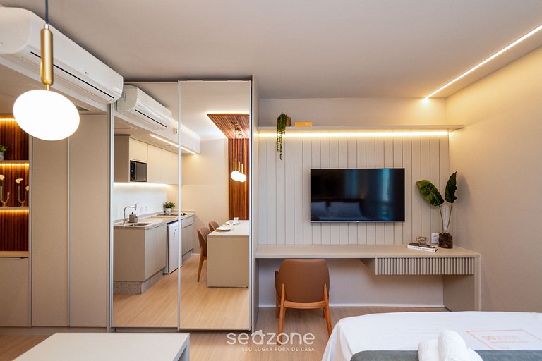 Flat en cond. c/ gimnasio, Marista - BLS1251