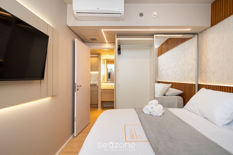 Apto 1Q, cond. c/ lavanderia, St Marista - BLS1253