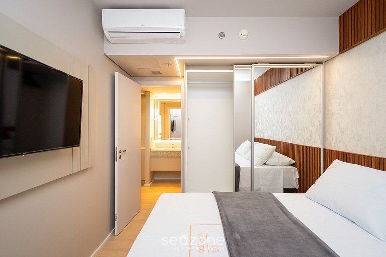 Apto 1Q, cond. c/ academia Setor Marista - BLS1355